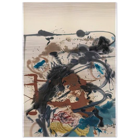 Winter Hunt, 1958- - Helen Frankenthaler Brushed Aluminum Print - 70x100 cm / 28x40 inches | Helen Frankenthaler Aluminum Print | Helen Frankenthaler Prints