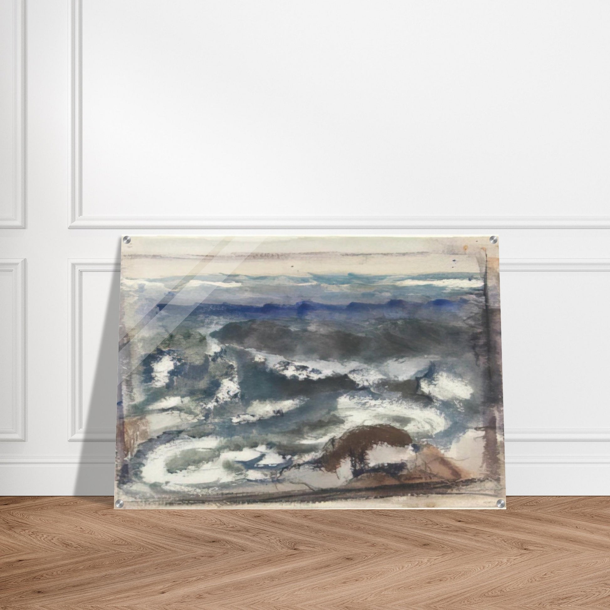 The Sea - 1923 - John Marin Acrylic Print - 70x100 cm / 28x40″ inches | John Marin Wall Art | John Marin Prints