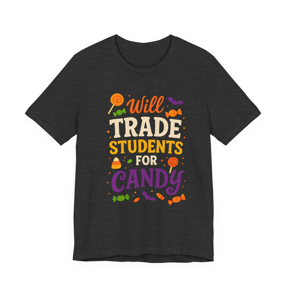 "Échange Élèves Contre Bonbons Prof Mignonne Déguisement Halloween T-Shirt"