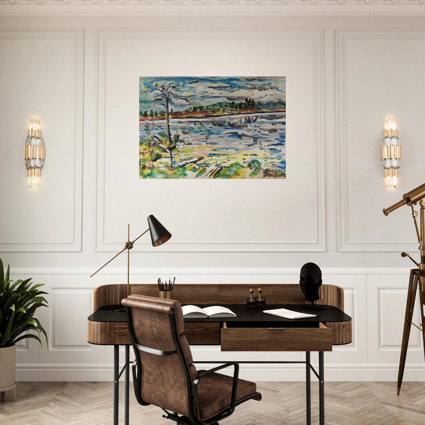 MICHIGAN SUMMER DAYS - Ivan Albright Brushed Aluminum Print - 70x100 cm / 28x40 inches | Ivan Albright Aluminum Print | Ivan Albright Prints