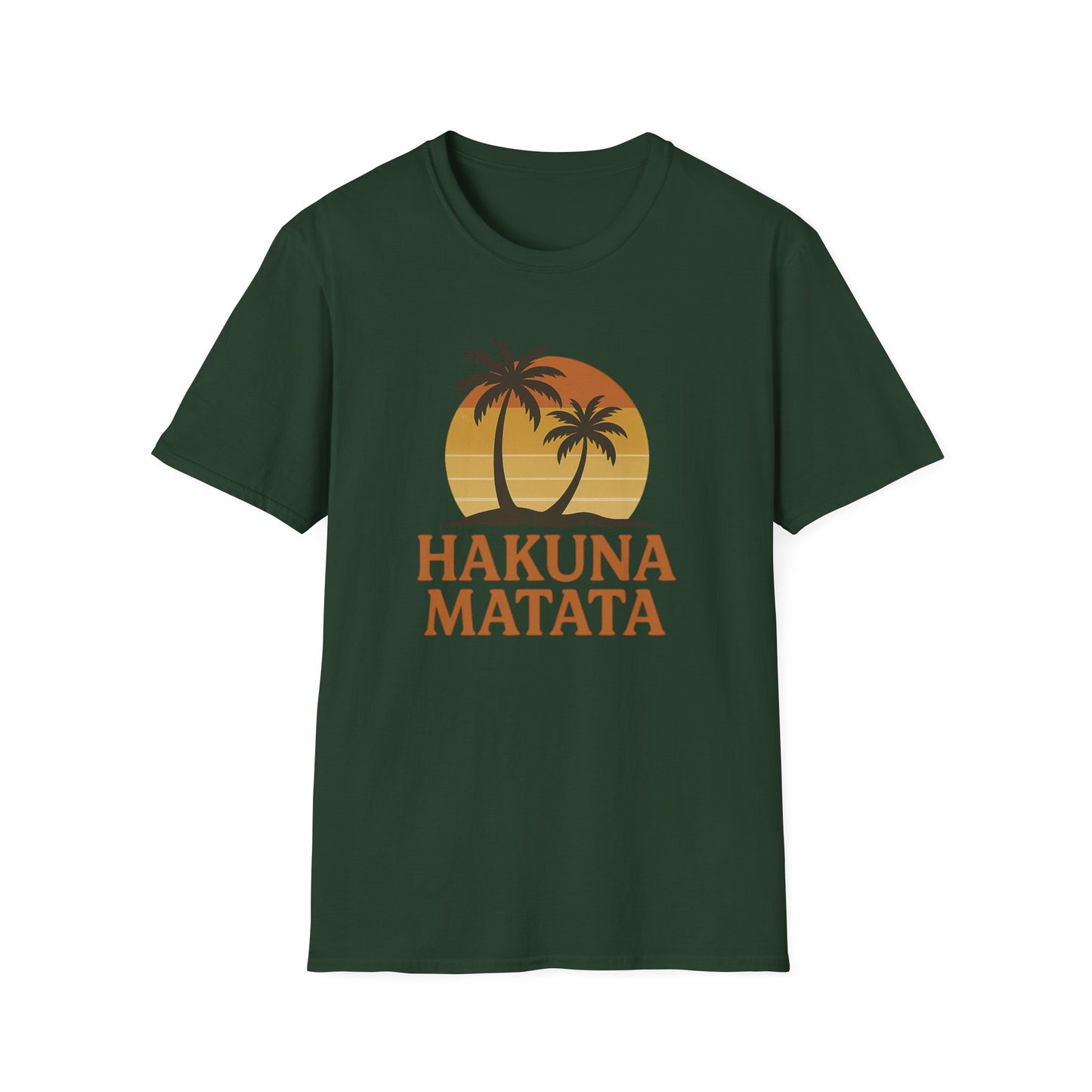 Hakuna Matata T-shirt rétro graphique, T-shirt à l'humeur positive "Pas de soucis", T-shirt inspiré des années 90, Haut avec citation feel-good, Cadeau unisexe