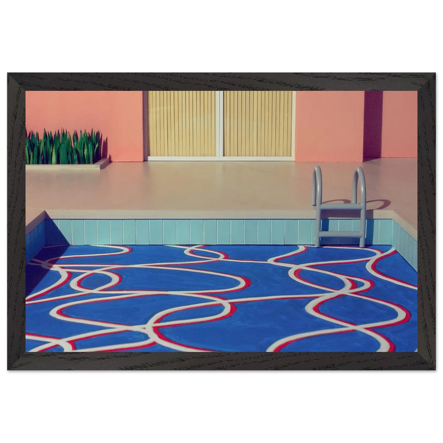 David Hockney - David Hockney Wall art - 27x35 cm / 11x14 inches - Premium Wooden Framed Poster With Fine Art Paper-canvas - Black frame