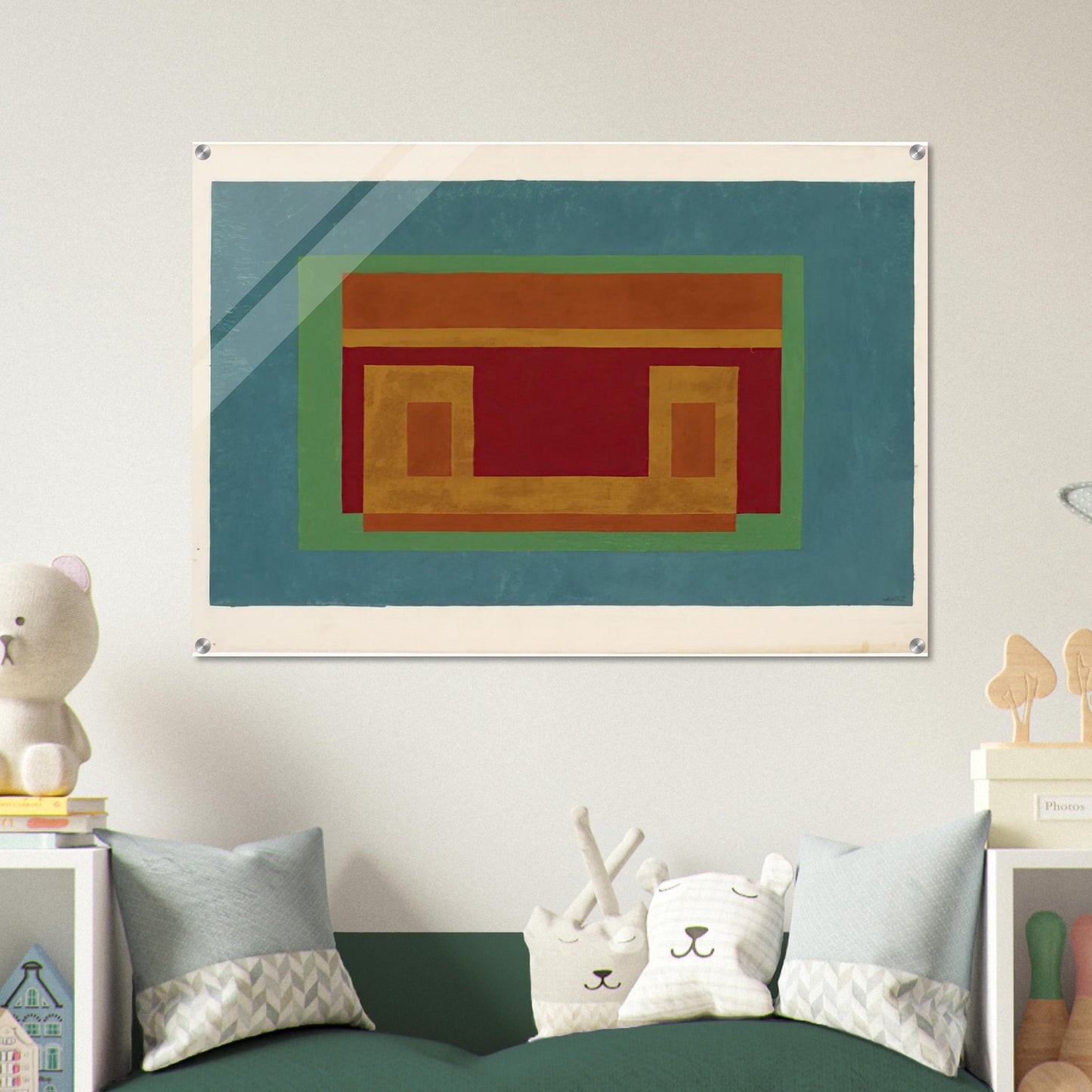 VARIANT ADOBE 1947 - Josef Albers Acrylic Print - 70x100 cm / 28x40″ inches