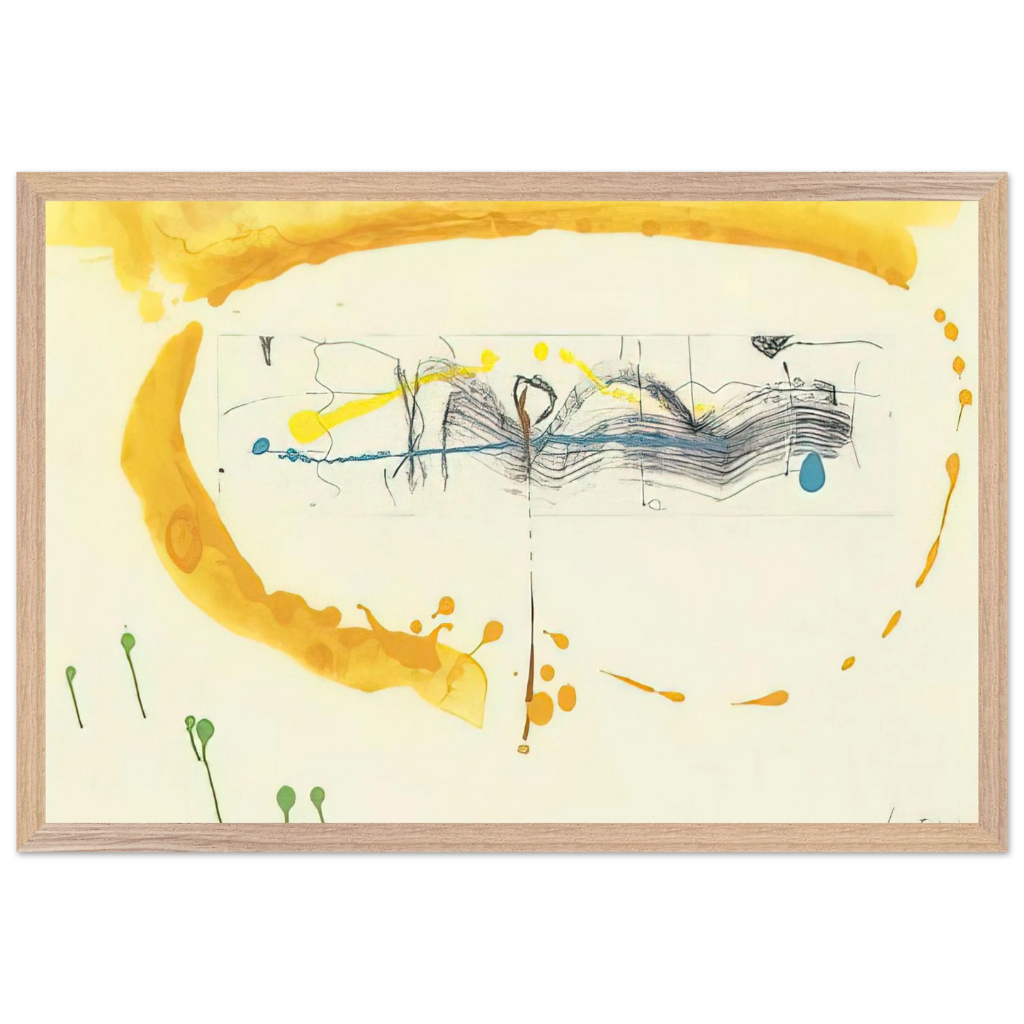 Helen Frankenthaler - Making Music - 2000 Wall art - 70x100 cm / 28x40 inches - Fine Art Poster-canvas - -