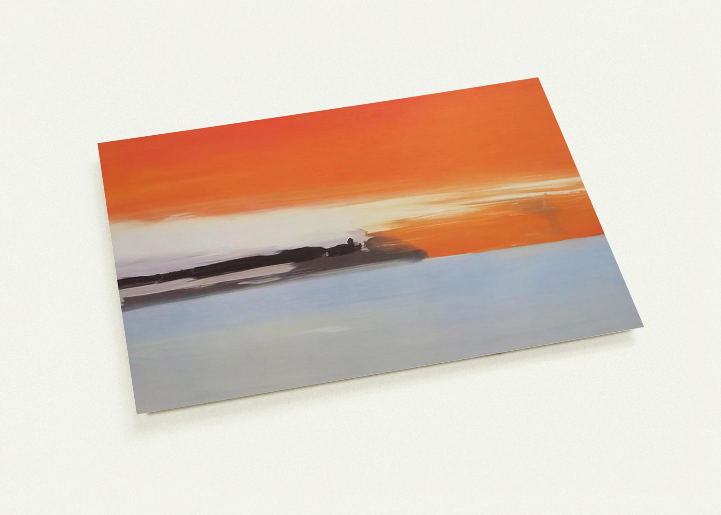 Chemin de fer au bord de la mer, soleil couchant - 1955 By Nicolas de Stael Pack of 10 Post Cards | Nicolas de Stael Post Cards | A6 (10.5 x 14.8 cm) - 4.1 x 5.8 inches