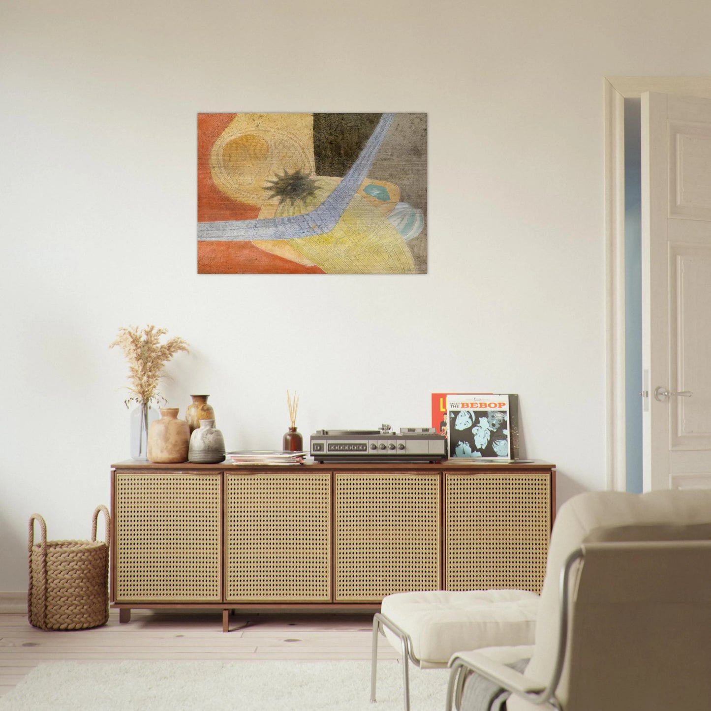 Composition - 1933 - John Ferren Brushed Aluminum Print - 70x100 cm / 28x40 inches | John Ferren Aluminum Print | John Ferren Prints