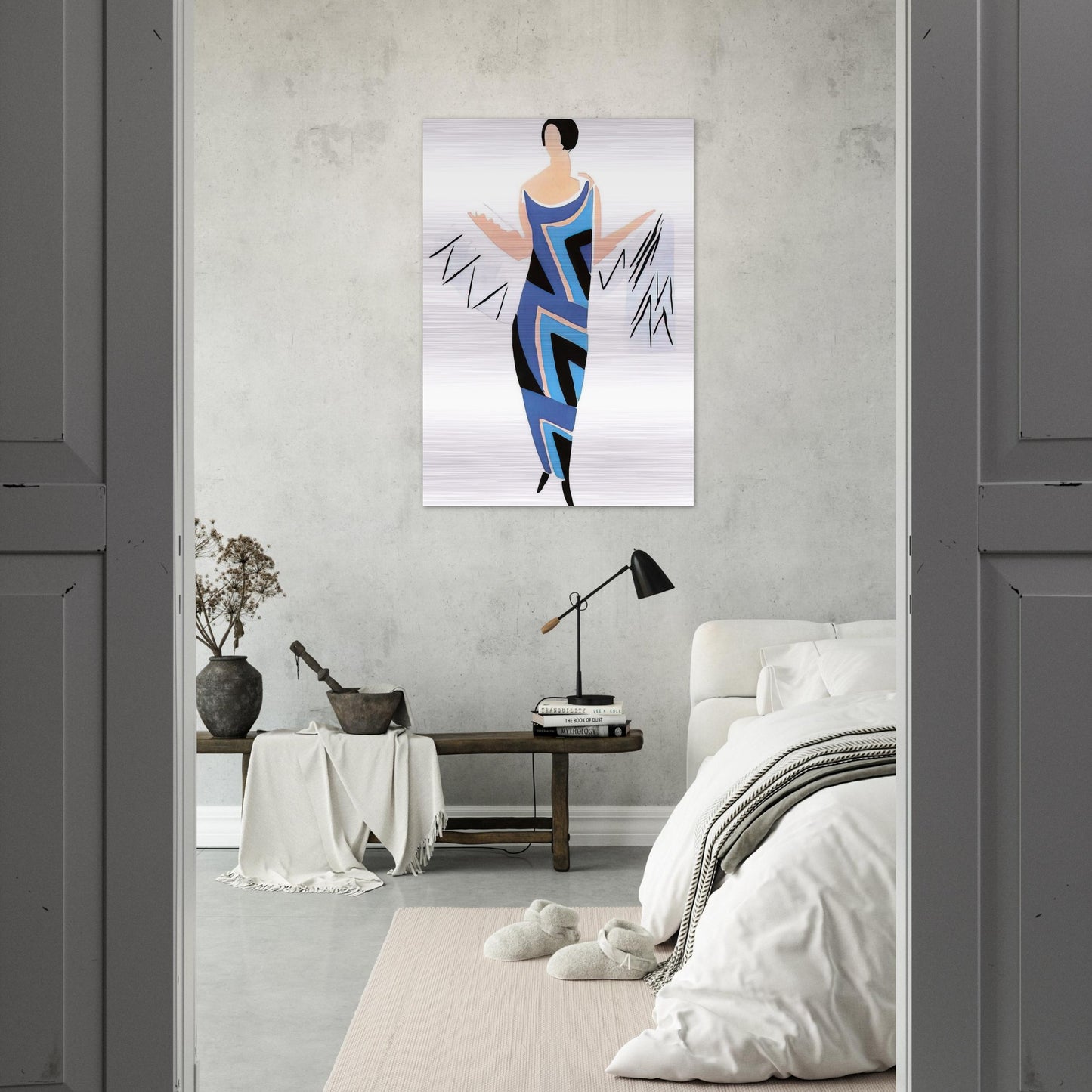 FASHION ILLUSTRATION 4 - Sonia Delaunay Brushed Aluminum Print - 70x100 cm / 28x40 inches | Sonia Delaunay Aluminum Print | Sonia Delaunay Prints