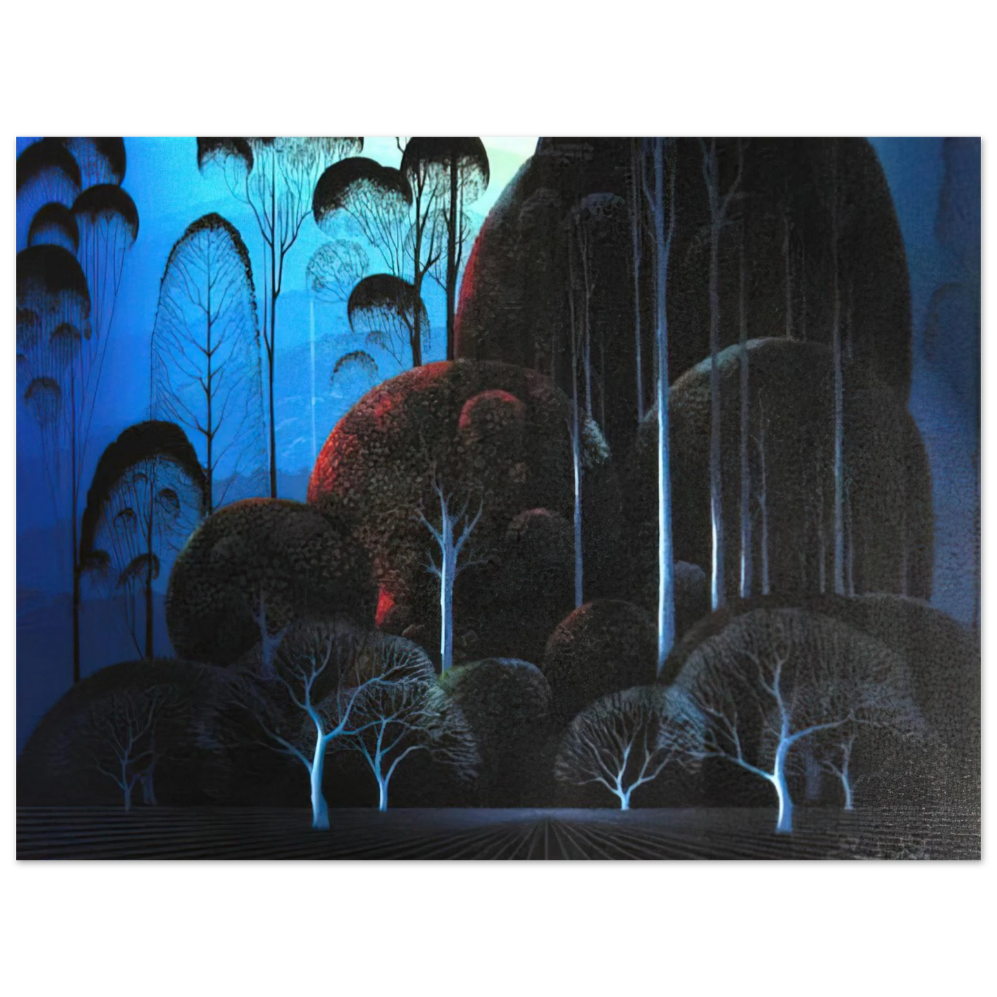 Eyvind Earle - Enchanted Forest  75x100 cm / 30x40inches Fine Art Poster