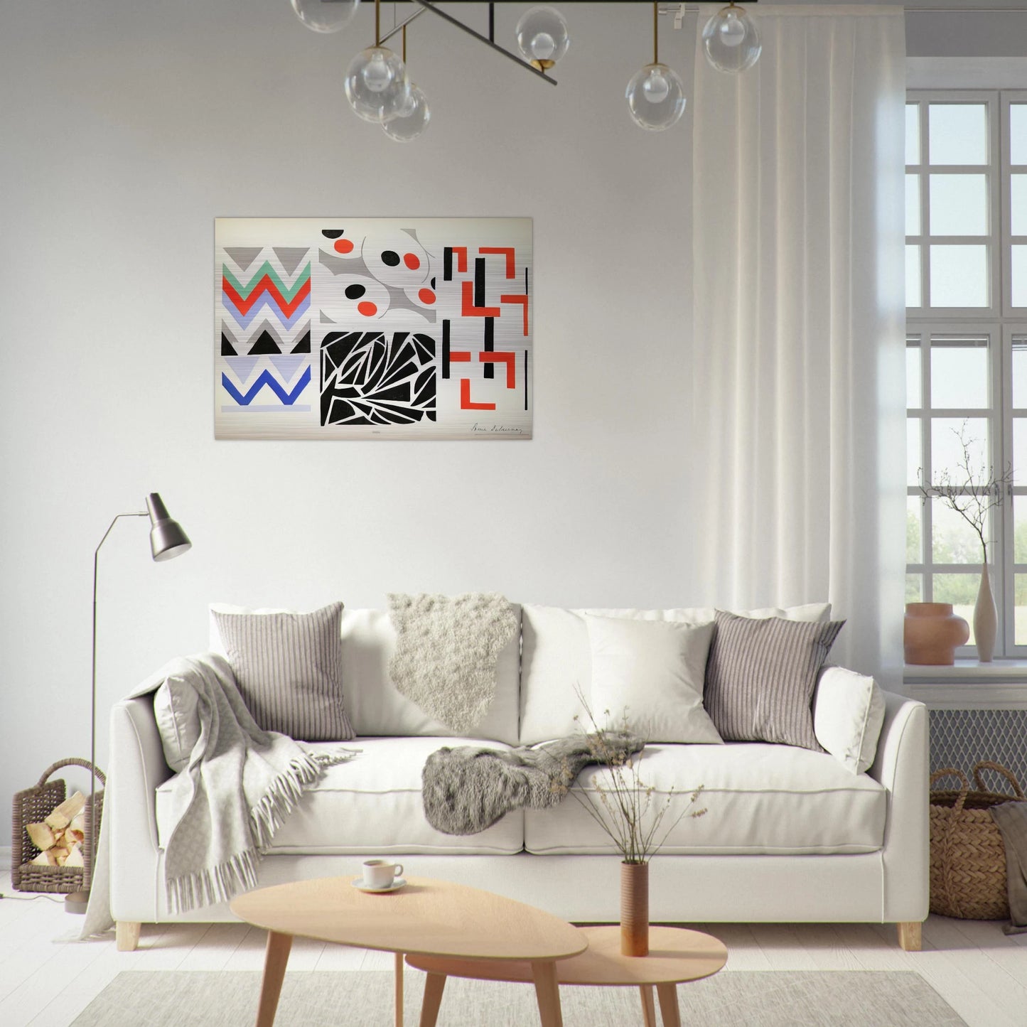 HER PAINTINGS HER OBJECTS - Sonia Delaunay Brushed Aluminum Print - 70x100 cm / 28x40 inches | Sonia Delaunay Aluminum Print | Sonia Delaunay Prints