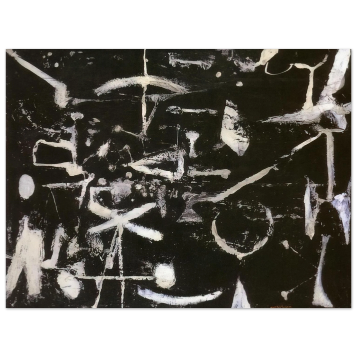Jiro Yoshihara - Untitled - Art Informel  75x100 cm / 30x40inches Fine Art Poster