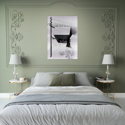 SNOW - MC Escher Brushed Aluminum Print - 70x100 cm / 28x40 inches | MC Escher Aluminum Print | MC Escher Prints