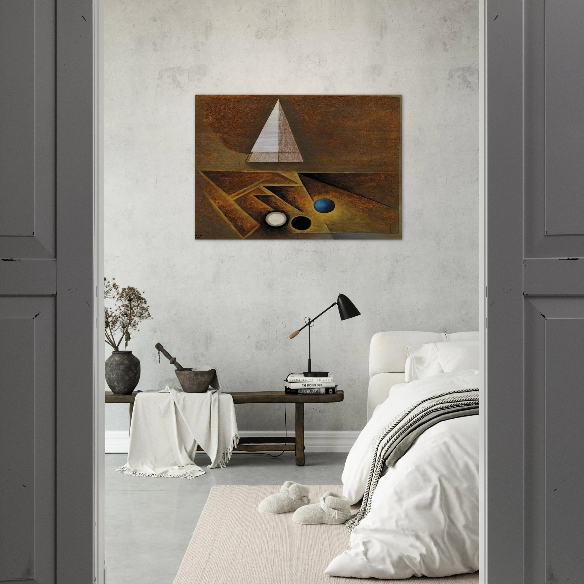 Sketch Painted in Santa Fe, New Mexico - 1944 - Lawren Harris Brushed Aluminum Print - 70x100 cm / 28x40 inches | Lawren Harris Aluminum Print | Lawren Harris Prints