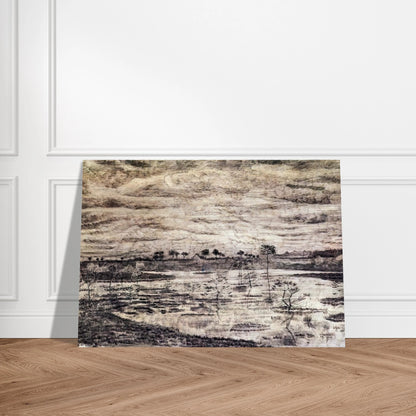 A Marsh - Vincent van Gogh Brushed Aluminum Print - 70x100 cm / 28x40 inches | Vincent van Gogh Aluminum Print | Vincent van Gogh Prints