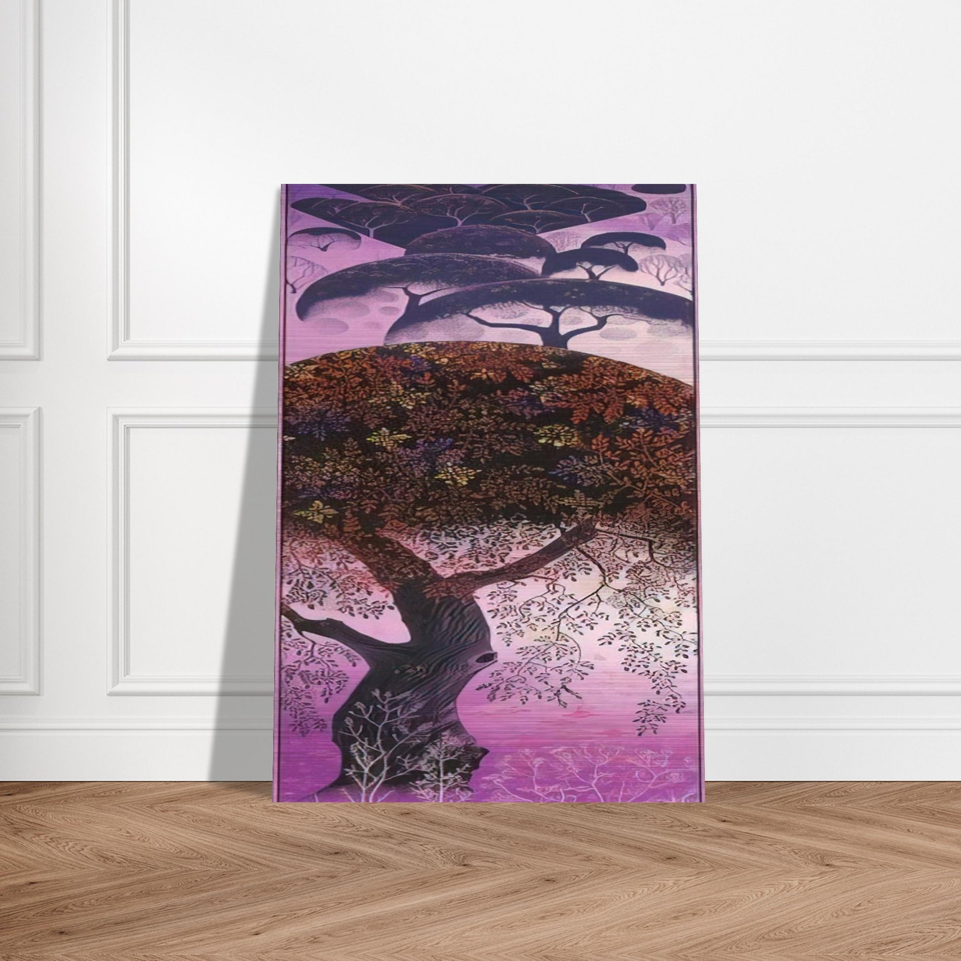 California Tapestry - Eyvind Earle Brushed Aluminum Print - 70x100 cm / 28x40 inches | Eyvind Earle Aluminum Print | Eyvind Earle Prints
