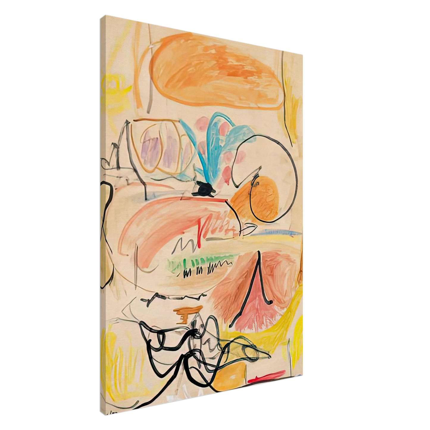 Helen Frankenthaler - Window Shade No. 1, 1952- Wall Art - 30x40 cm / 12x16 inches - Premium Wooden Framed Poster With Fine Art Paper-canvas - Wood frame