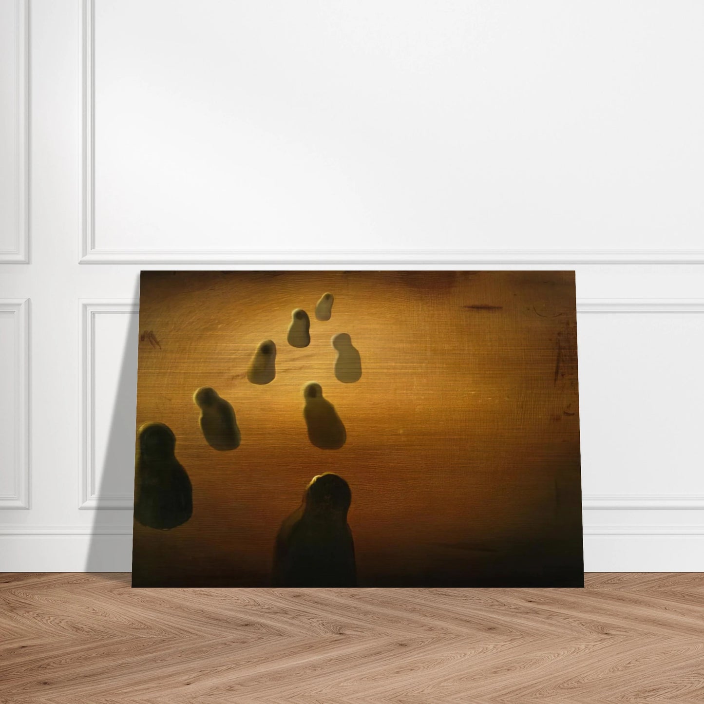 STUDY FOR DEOXYRIBONUCLEIC ACID ARABS - Salvador Dali Brushed Aluminum Print - 70x100 cm / 28x40 inches | Salvador Dali Aluminum Print | Salvador Dali Prints