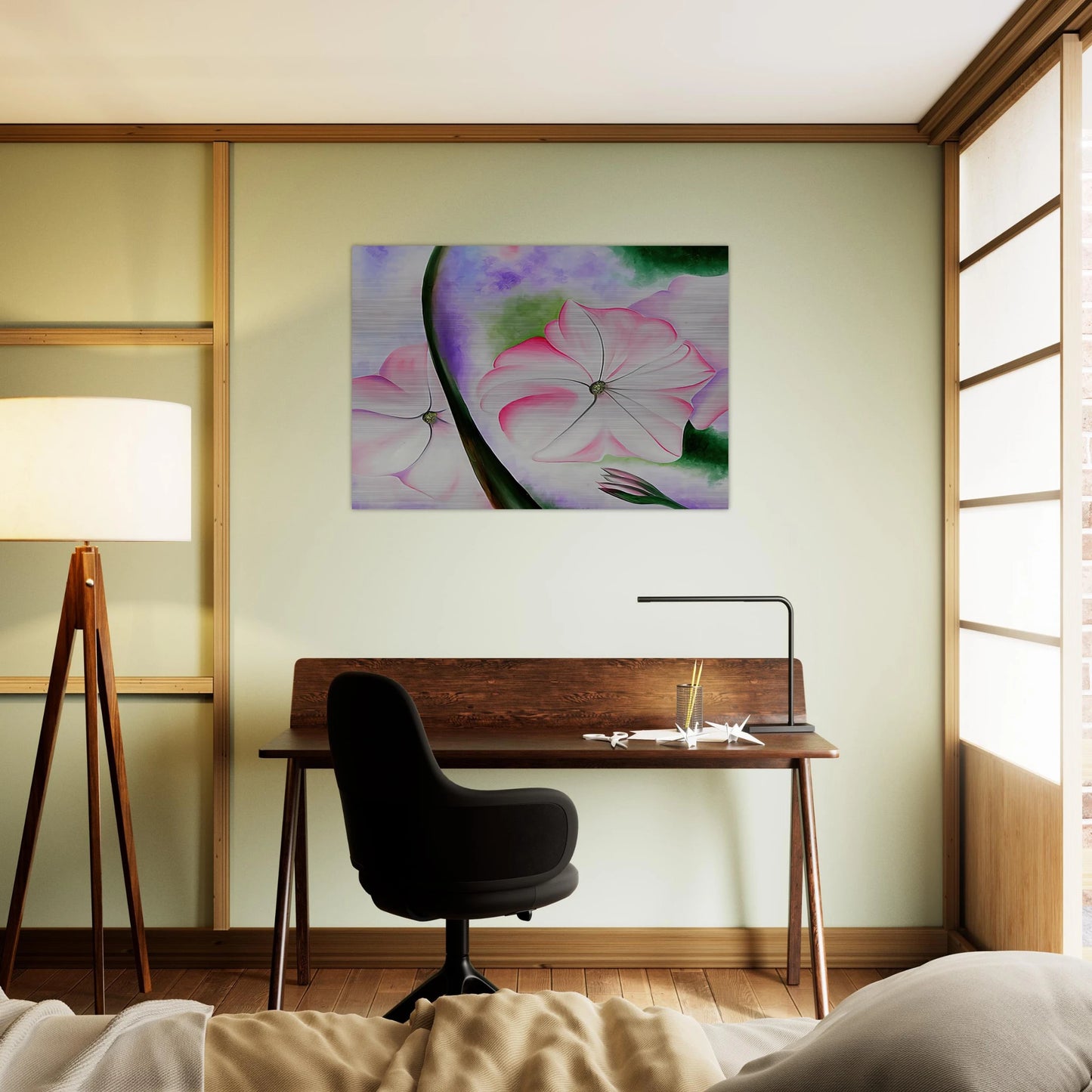 Petunia No. 2 - Georgia O'Keeffe Brushed Aluminum Print - 70x100 cm / 28x40 inches | Georgia O'Keeffe Aluminum Print | Georgia O'Keeffe Prints