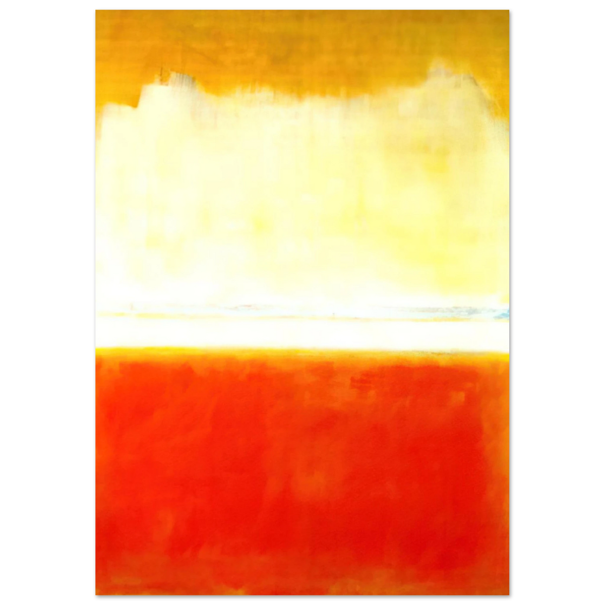Mark Rothko - No.8 - 1952 Wall Art - 30x40 cm / 12x16 inches - Premium Wooden Framed Poster With Fine Art Paper-canvas - White frame