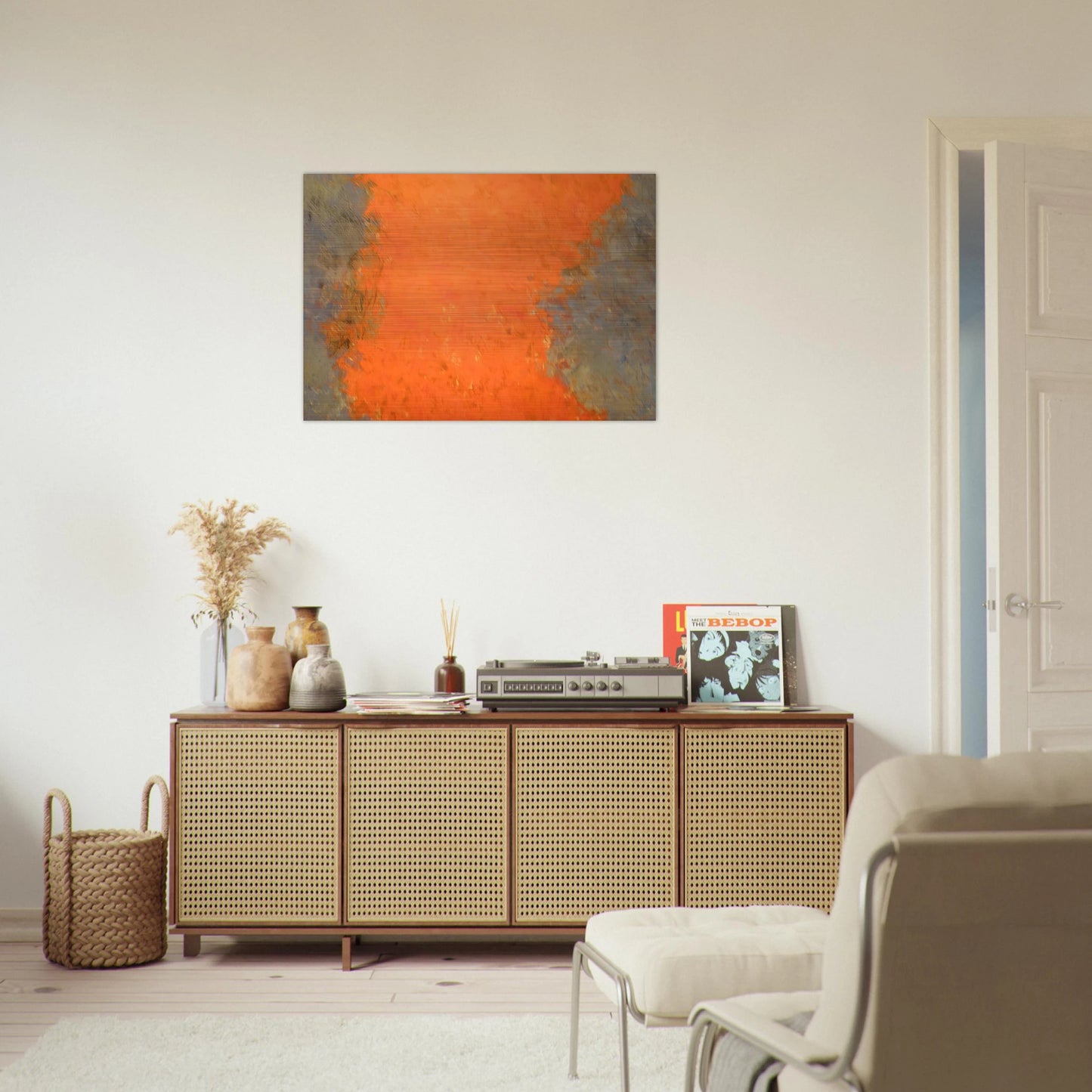 Untitled - 1959 - Theodoros Stamos Brushed Aluminum Print - 70x100 cm / 28x40 inches | Theodoros Stamos Aluminum Print | Theodoros Stamos Prints