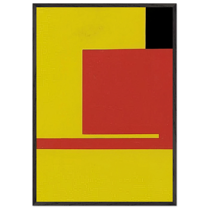 Negativo-Positivo - 1953 - Bruno Munari 70x100 cm / 28x40 inches Framed Art Print – Black Wooden Frame