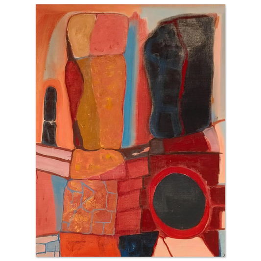 John Ferren - Rock Totems - 1948  75x100 cm / 30x40inches Fine Art Poster