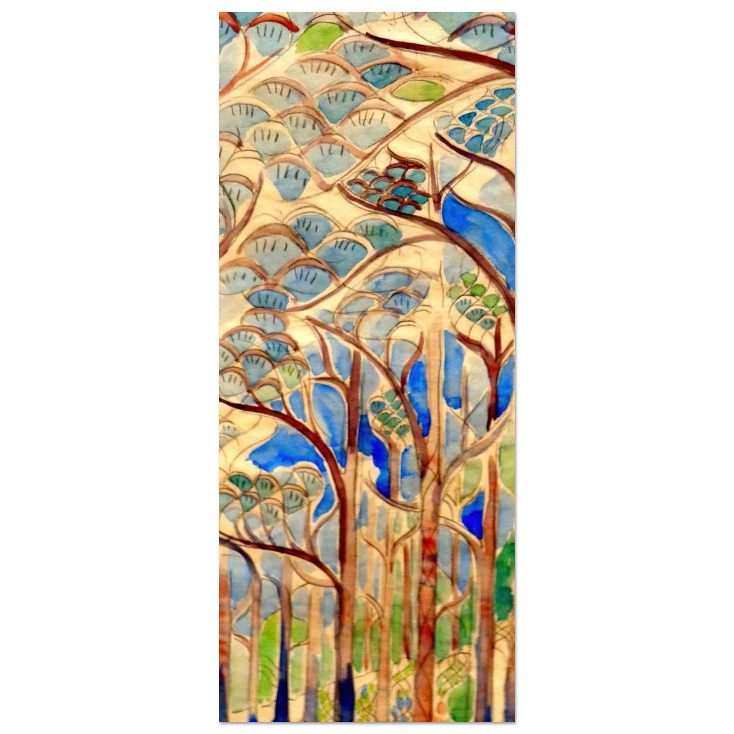 Walter Inglis Anderson - Walter Anderson Wall art - 70x70 cm / 28x28 inches - Premium Wooden Framed Poster With Fine Art Paper-canvas - Black frame