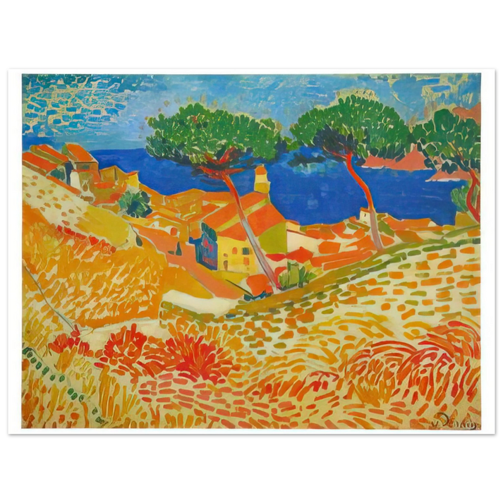 Andre Derain - VIEW OF COLLIOURE 1905  75x100 cm / 30x40inches Fine Art Poster