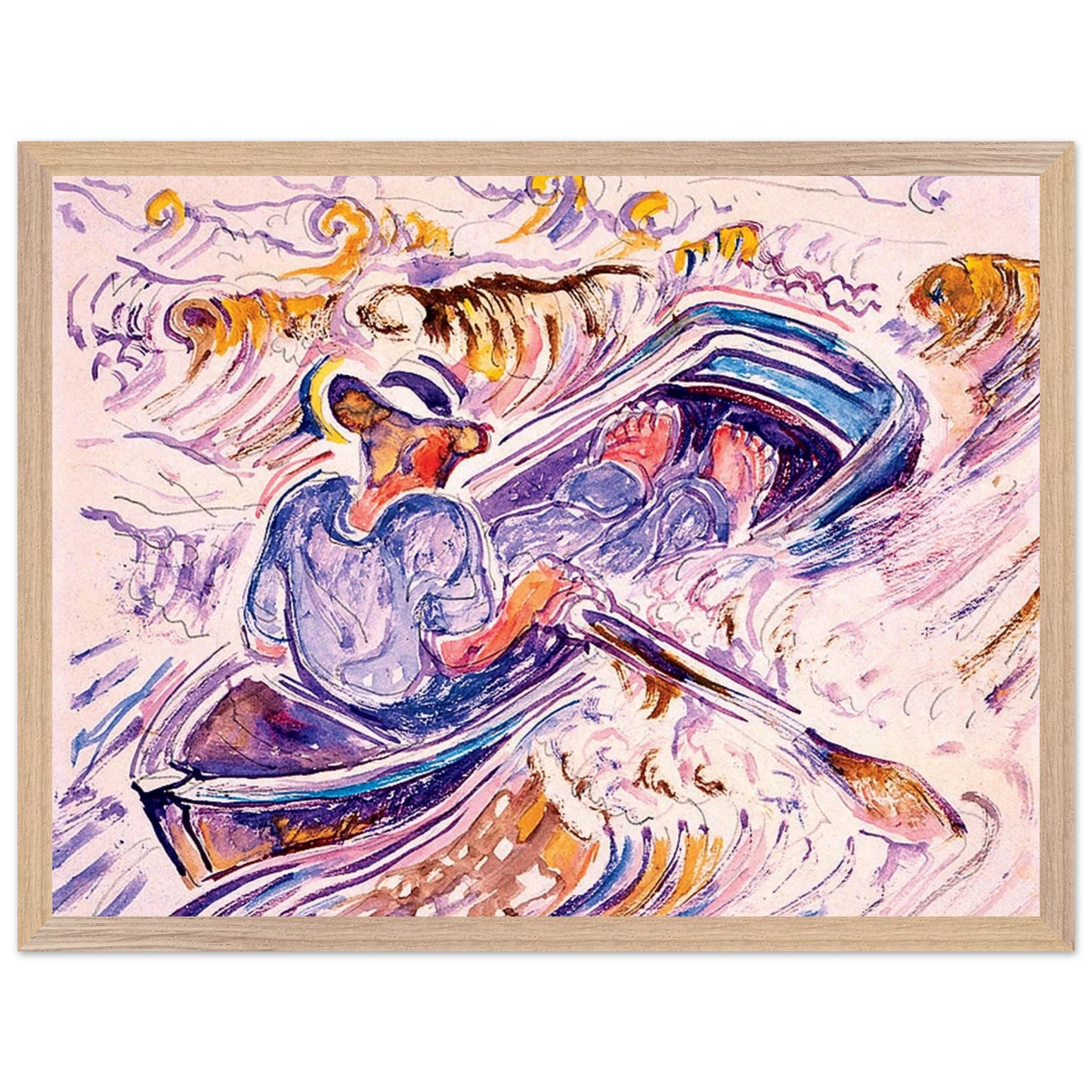 Walter Inglis Anderson - Walter Anderson Wall art - 15x20 cm / 6x8 inches - Premium Wooden Framed Poster With Fine Art Paper-canvas - Black frame