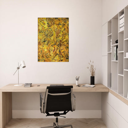NUMBER 2 - Jackson Pollock Brushed Aluminum Print - 70x100 cm / 28x40 inches | Jackson Pollock Aluminum Print | Jackson Pollock Prints