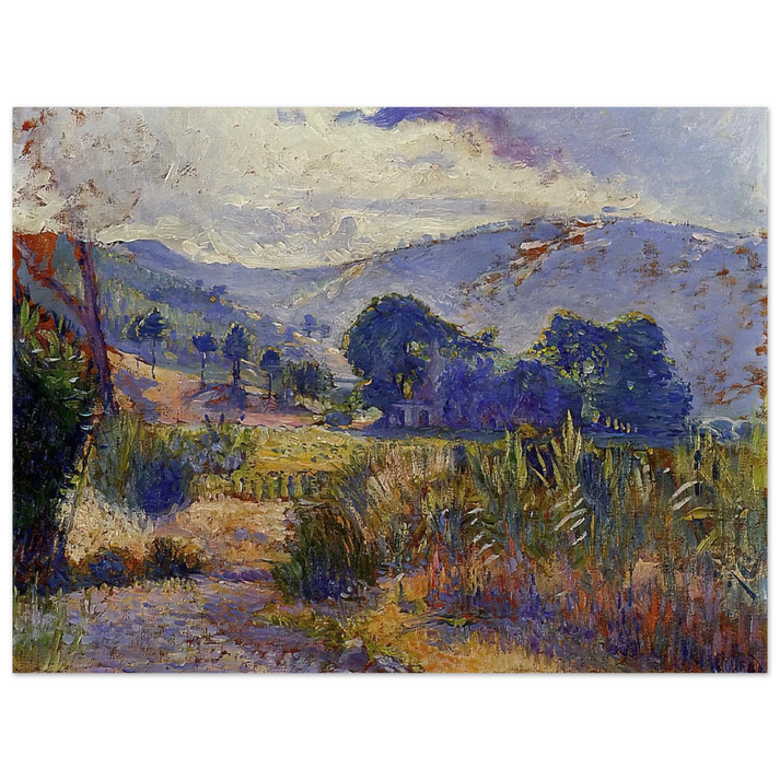 Henri-Edmond Cross - Cabasson Landscape study  75x100 cm / 30x40inches Fine Art Poster