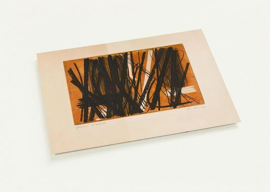 Etching #5 - 1953 By Hans Hartung Pack of 10 Post Cards | Hans Hartung Post Cards | A6 (10.5 x 14.8 cm) - 4.1 x 5.8 inches