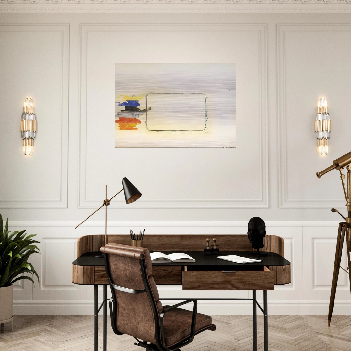 Disegno n. 2 per l'occhio del critico - Art Informel - Mario Schifano Brushed Aluminum Print - 70x100 cm / 28x40 inches | Mario Schifano Aluminum Print | Mario Schifano Prints
