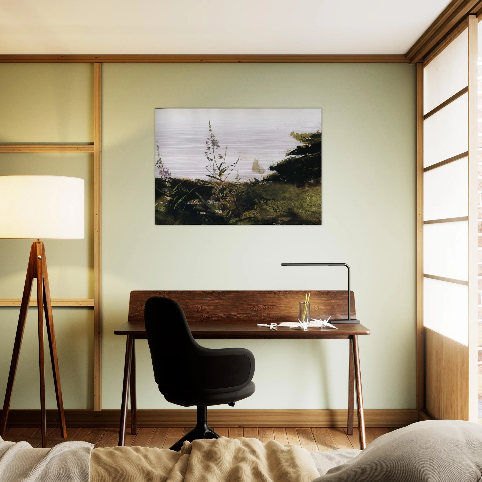 UNDER SAIL - Andrew Wyeth Brushed Aluminum Print - 70x100 cm / 28x40 inches | Andrew Wyeth Aluminum Print | Andrew Wyeth Prints