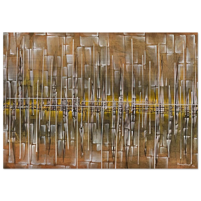 Dialogue II - 1954 - Jimmy Ernst Brushed Aluminum Print - 70x100 cm / 28x40 inches | Jimmy Ernst Aluminum Print | Jimmy Ernst Prints