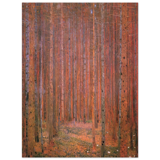 Gustav Klimt - FIR FOREST I  75x100 cm / 30x40inches Fine Art Poster