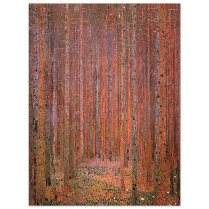 Gustav Klimt - FIR FOREST I  75x100 cm / 30x40inches Fine Art Poster