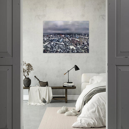 Multiplication of the Arcs - Yves Tanguy Brushed Aluminum Print - 70x100 cm / 28x40 inches | Yves Tanguy Aluminum Print | Yves Tanguy Prints