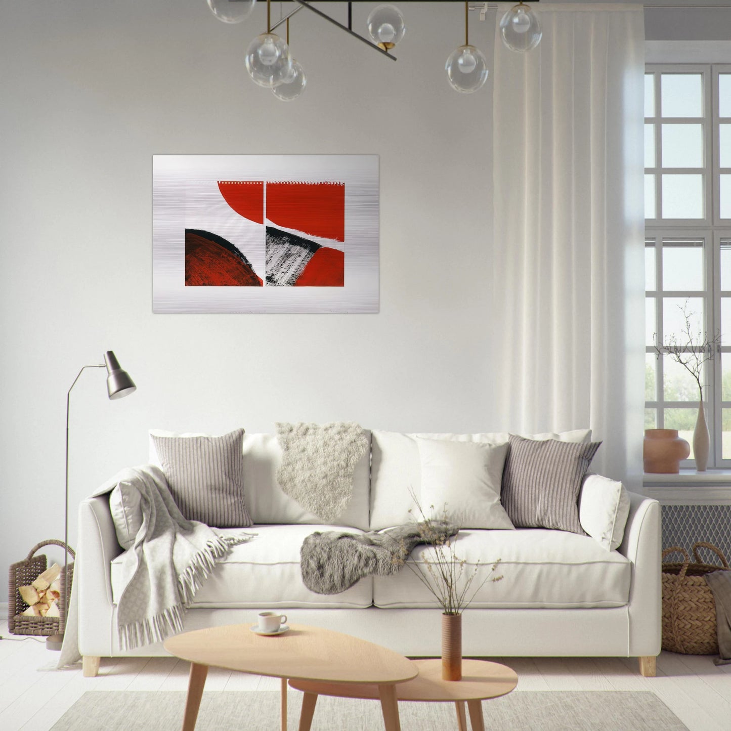 WHO KNOWS THE BEGINNING AND WHO KNOWS THE END II 1976 - BLINKY PALERMO Brushed Aluminum Print - 70x100 cm / 28x40 inches | BLINKY PALERMO Aluminum Print | BLINKY PALERMO Prints