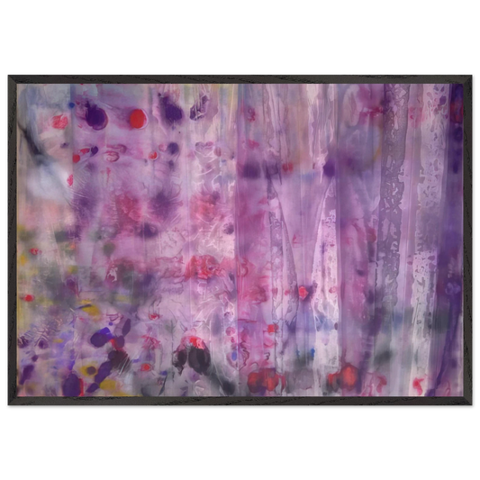 April 4 - Sam Gilliam 70x100 cm / 28x40 inches Framed Art Print – Black Wooden Frame