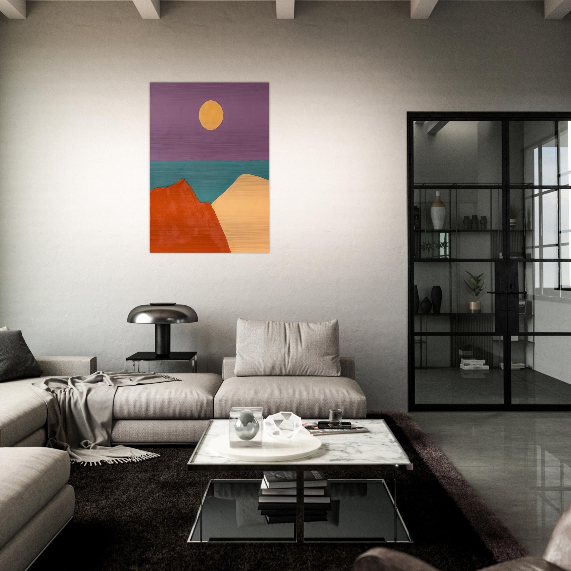 Untitled - 2015 - Etel Adnan Brushed Aluminum Print - 70x100 cm / 28x40 inches | Etel Adnan Aluminum Print | Etel Adnan Prints