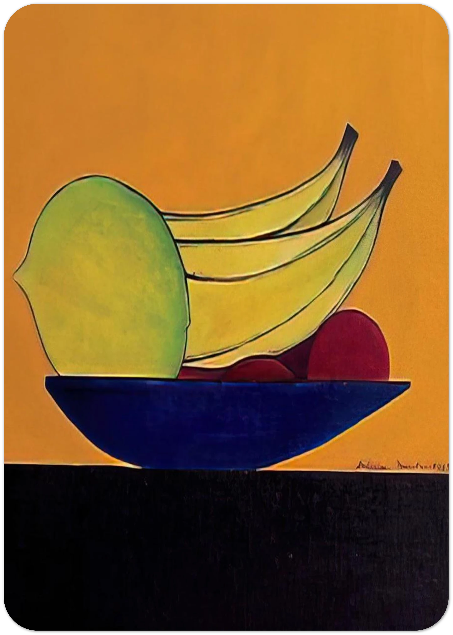 Frutas - 1968 By Aldemir Martins Pack of 10 Post Cards | Aldemir Martins Post Cards | A6 (10.5 x 14.8 cm) - 4.1 x 5.8 inches