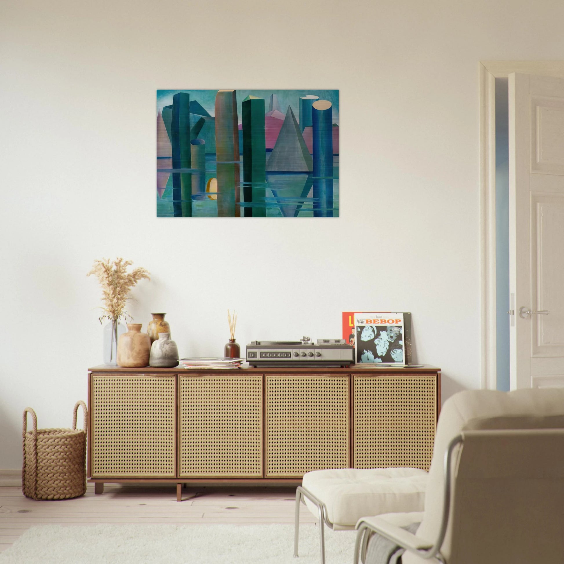 Calmaria II - Tarsila do Amaral Brushed Aluminum Print - 70x100 cm / 28x40 inches | Tarsila do Amaral Aluminum Print | Tarsila do Amaral Prints
