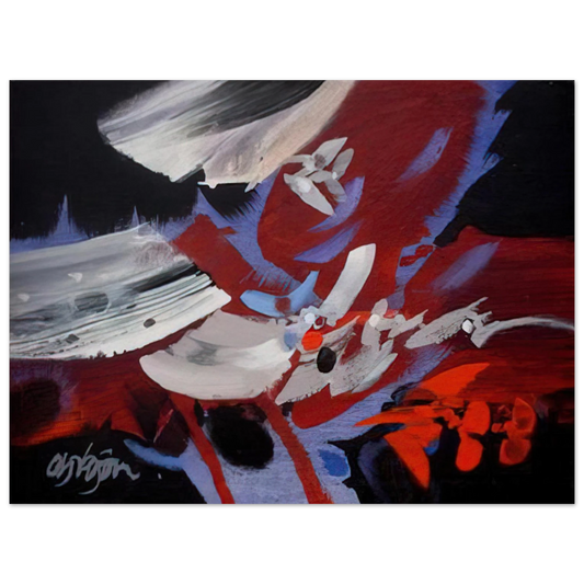 Alejandro Obregon - VIENTOS 1989  75x100 cm / 30x40inches Fine Art Poster