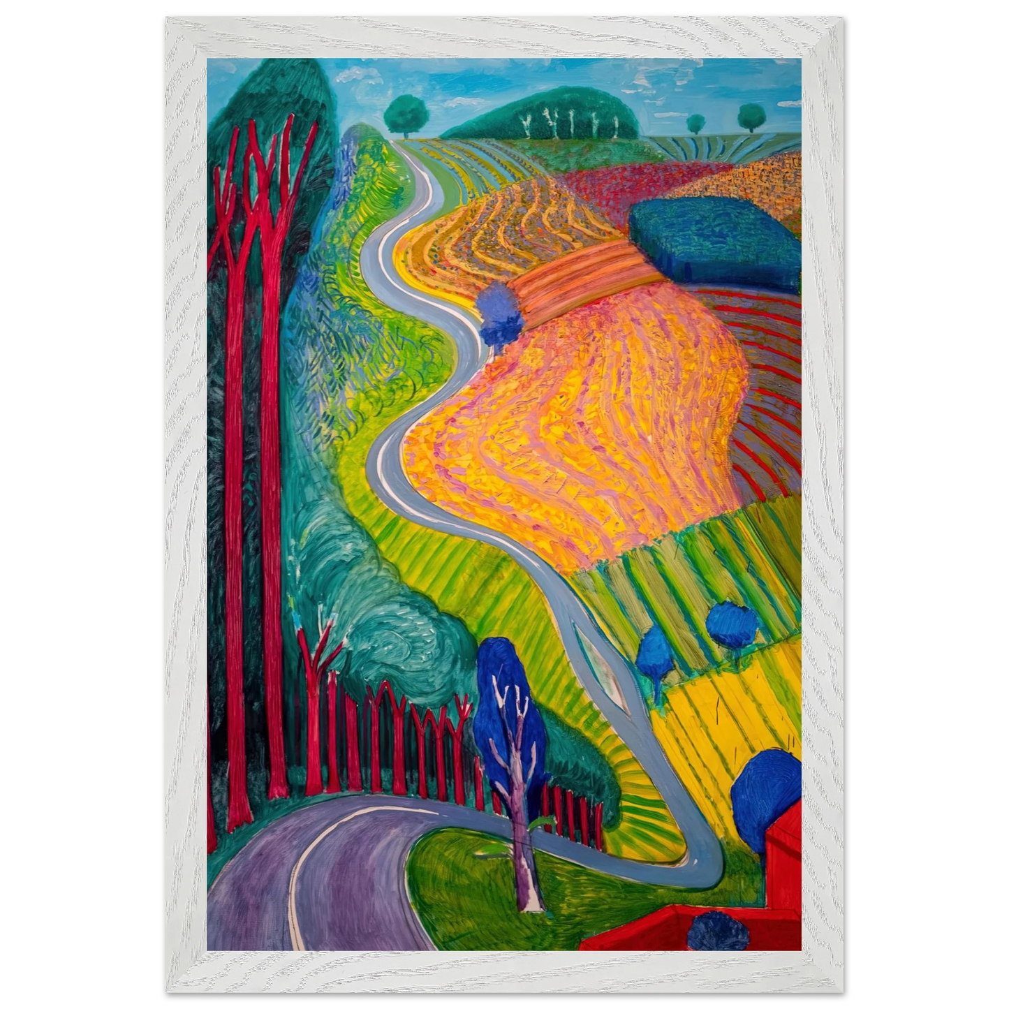 David Hockney - David Hockney Wall art - 27x35 cm / 11x14 inches - Fine Art Poster-canvas - -