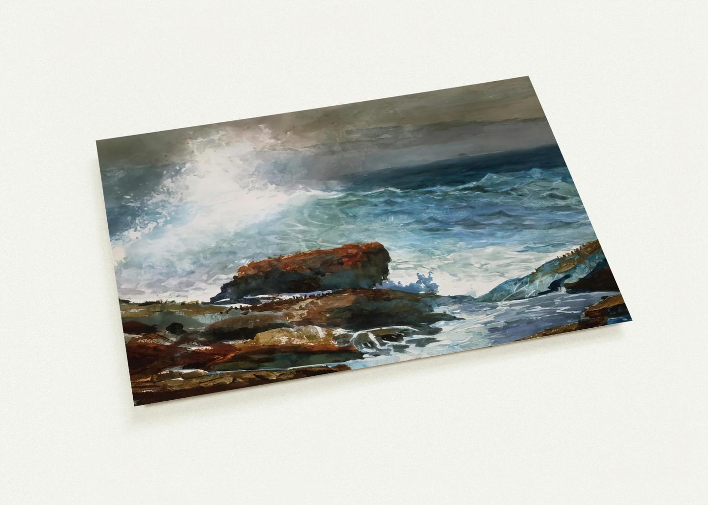 INCOMING TIDE SCARBORO MAINE By Winslow Homer Pack of 10 Post Cards | Winslow Homer Post Cards | A6 (10.5 x 14.8 cm) - 4.1 x 5.8 inches