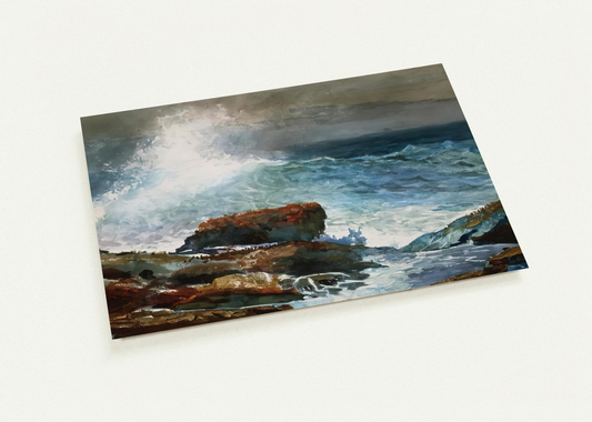 INCOMING TIDE SCARBORO MAINE By Winslow Homer Pack of 10 Post Cards | Winslow Homer Post Cards | A6 (10.5 x 14.8 cm) - 4.1 x 5.8 inches