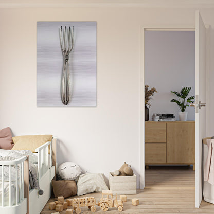 FORK 1940 - Alexander Calder Brushed Aluminum Print - 70x100 cm / 28x40 inches | Alexander Calder Aluminum Print | Alexander Calder Prints