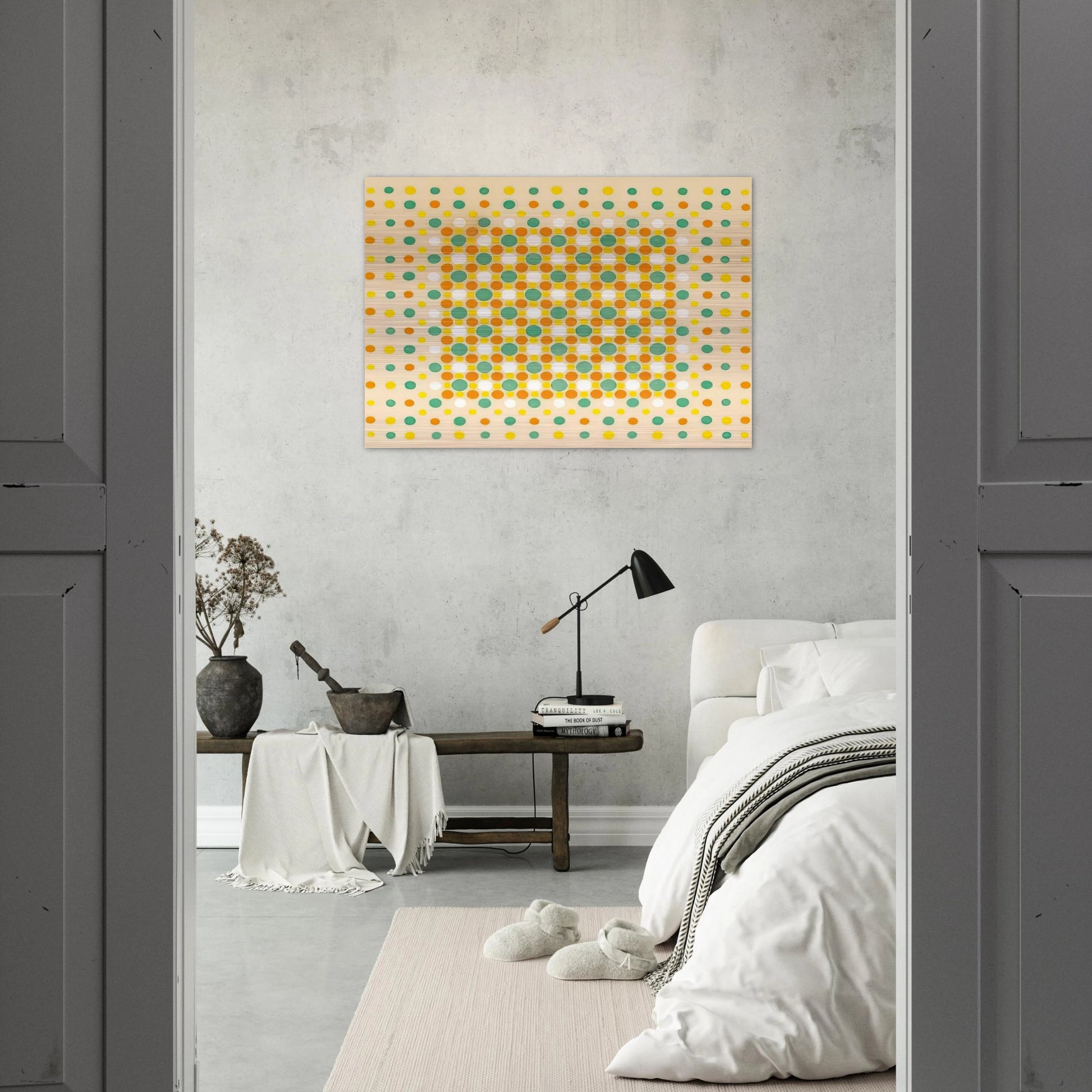 Quilt - 1963 - Thomas Downing Brushed Aluminum Print - 70x100 cm / 28x40 inches | Thomas Downing Aluminum Print | Thomas Downing Prints