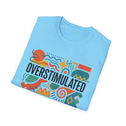 T-shirt "Maman surstimulée" | T-shirt drôle "Maman fatiguée" | Vêtement weirdcore | T-shirt humour Gen Z | T-shirt "Épuisée mais esthétique"