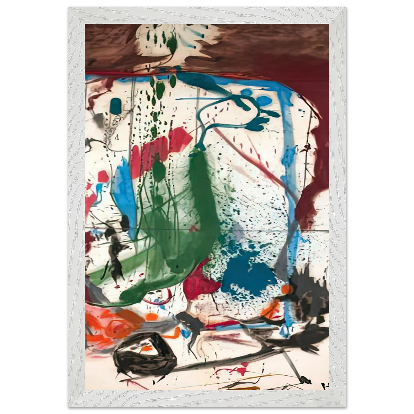 Helen Frankenthaler - Las Mayas, 1958- Wall Art - 30x40 cm / 12x16 inches - Fine Art Poster-canvas - -